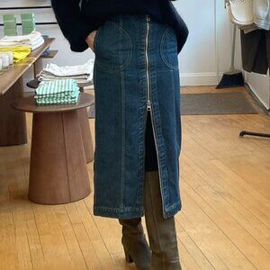 Eckhaus Latta Denim Midi Skirt S